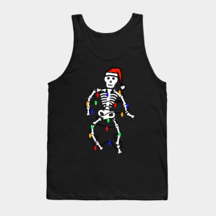 Gothic Christmas Halloween Skeleton Tank Top